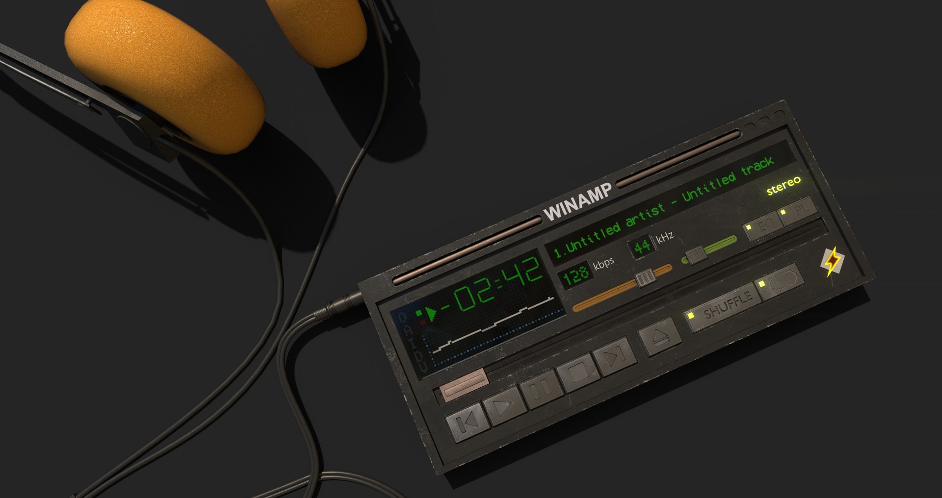 Winamp Player 3D Model - TurboSquid 2409137