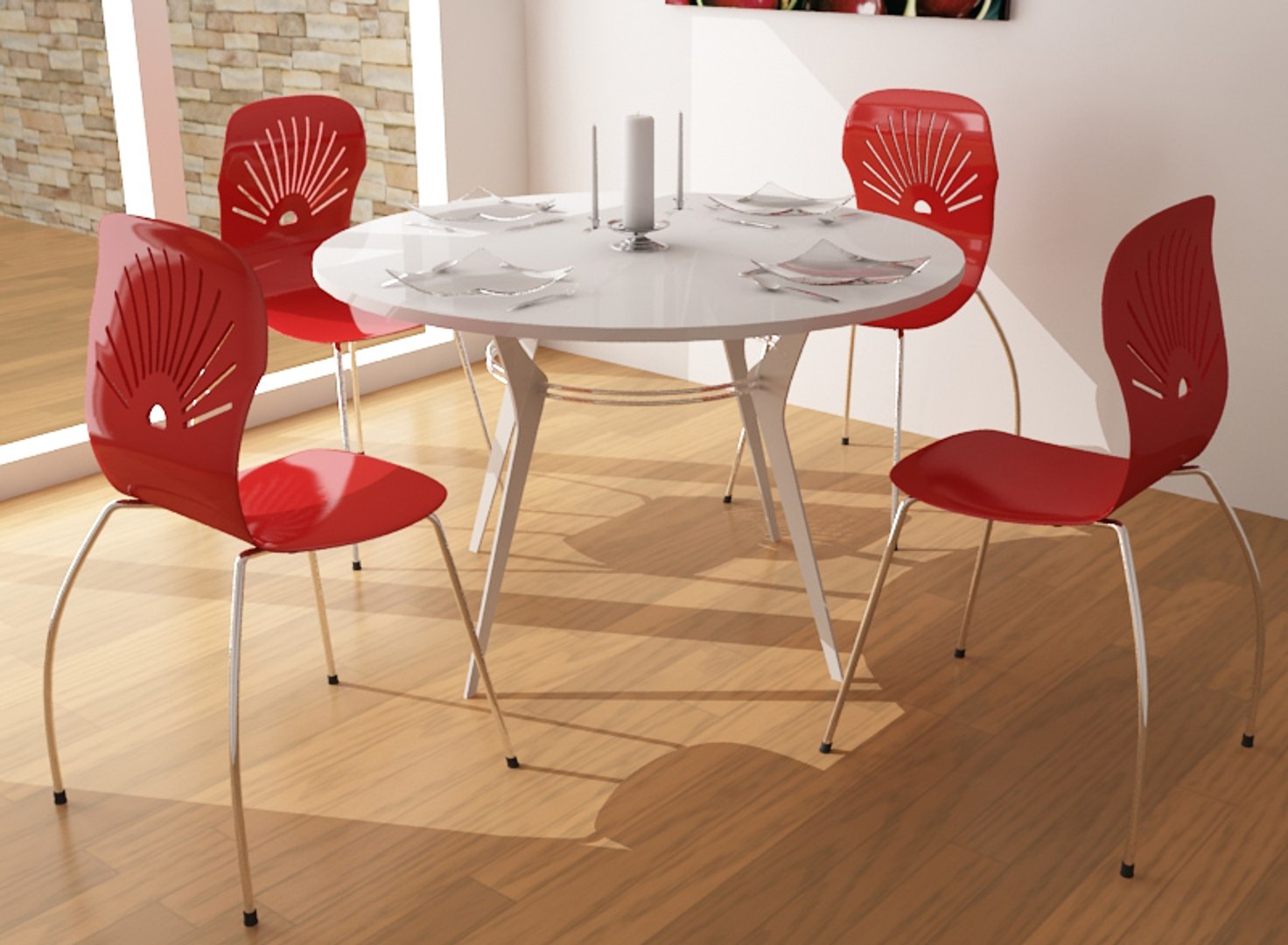 3d dining table 5