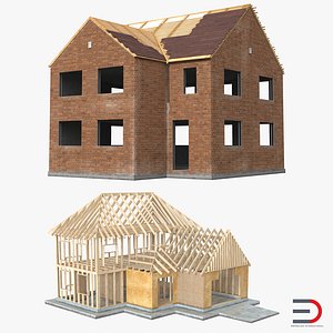private house construction 2 c4d