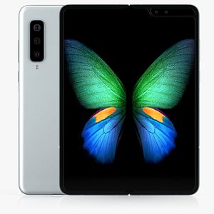 3D samsung galaxy fold rigged