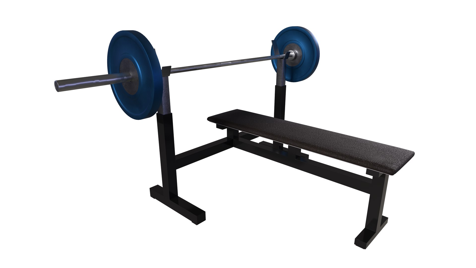 Gym equipment barbell model TurboSquid 2169327