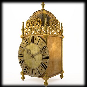 3d model of 18th clock