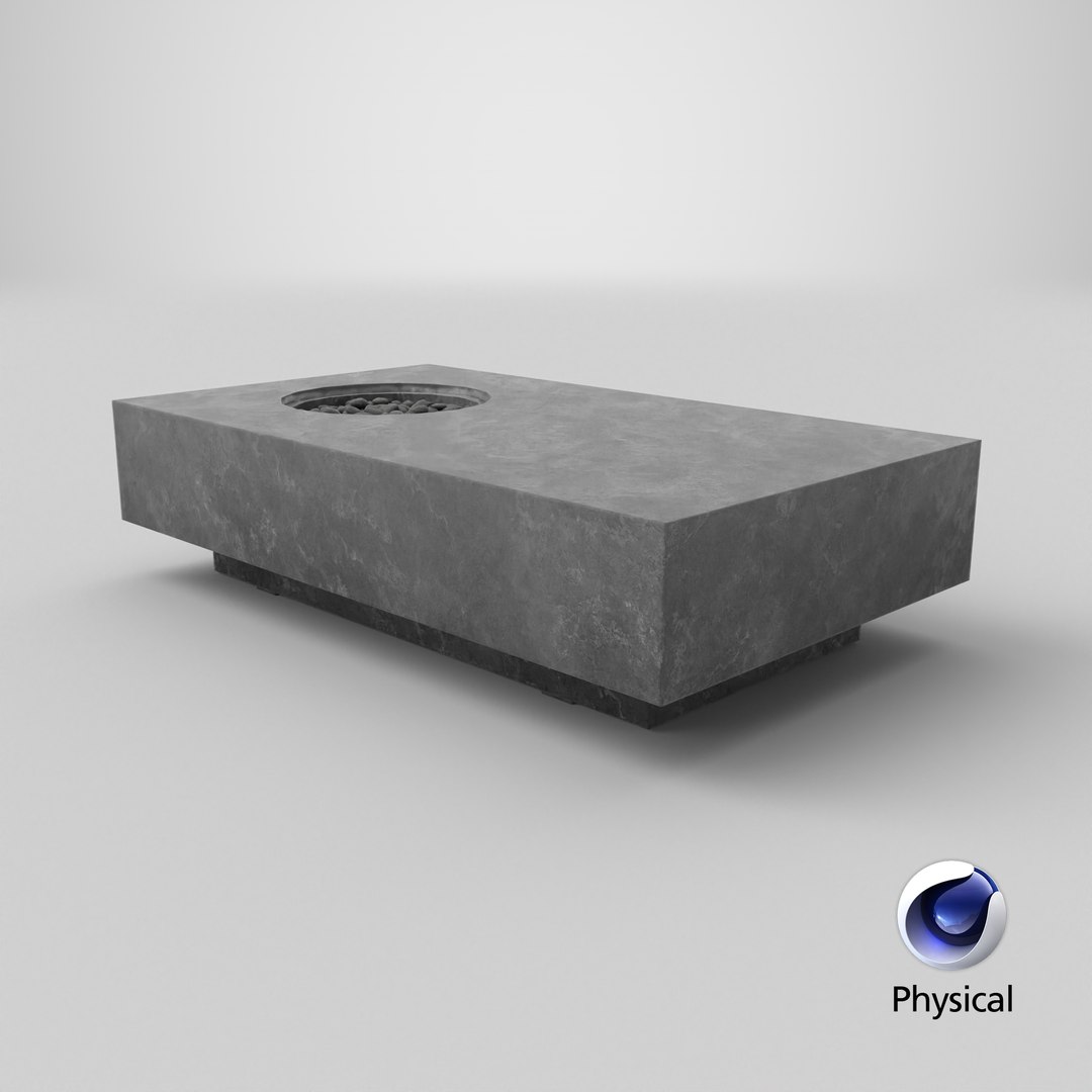 3D Outdoor Essentials Fire Table - TurboSquid 2403209