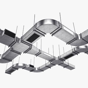 3D ventilation ceiling model