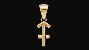 3D Gemini pendant model