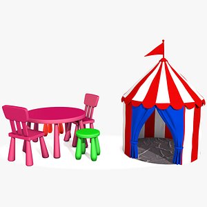 Children Circus Tent and Table