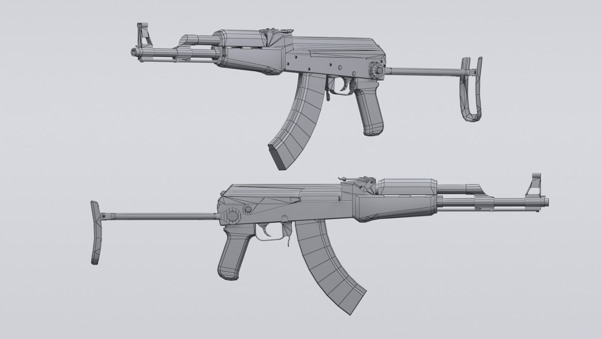 Akm assault rifle - 3D - TurboSquid 1372485