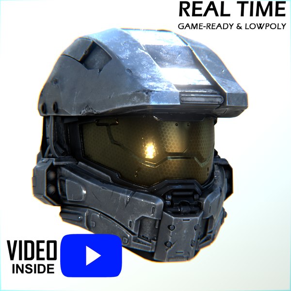 Halo Infinite Master Chief Helmet Cosplay Foam Pepakura File Template ...