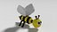 3D bee toy model