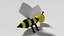 3D bee toy model