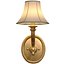 Antique Classic brass sconce Wall lamp with fabric shade 3D model