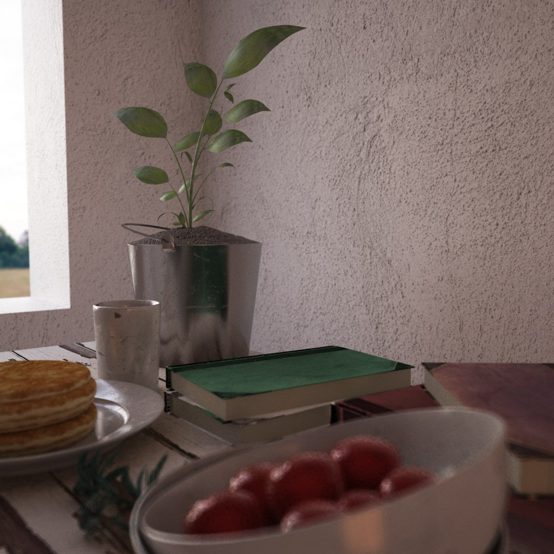 3D Interior Scene Morning Model - TurboSquid 1212386