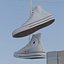 Zapatillas Converse All Star blancas colgadas de una cuerda