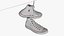 Zapatillas Converse All Star blancas colgadas de una cuerda