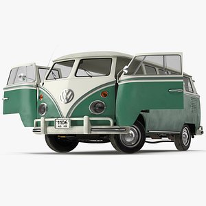 Volkswagen Type 2 Bus Rigged for Maya