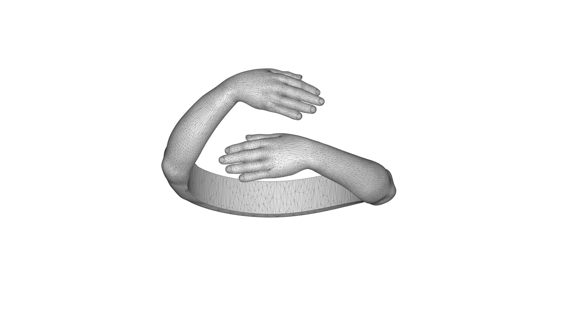 3D Hug Ring Hands Ring Model - TurboSquid 1902172