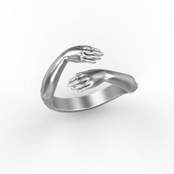 modelo 3d Hug ring hands ring - TurboSquid 1902172