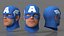 Captain America Cartoon Head Rigged
