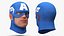 Captain America Cartoon Head Rigged