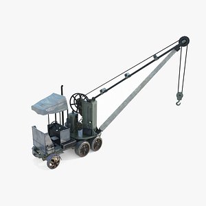 3D Steam powered fantasy crane model