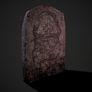 grave stone version 1 3D