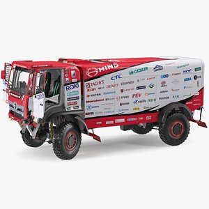 Hino Dakar Truck Rigged for Cinema 4D