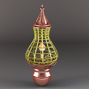 Aladdin Magic Lamp Vintage Copper 3D Model $49 - .fbx .max .obj