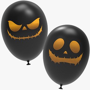 Black Balloon Pumpkin Design