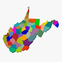 County Map - West Virginia