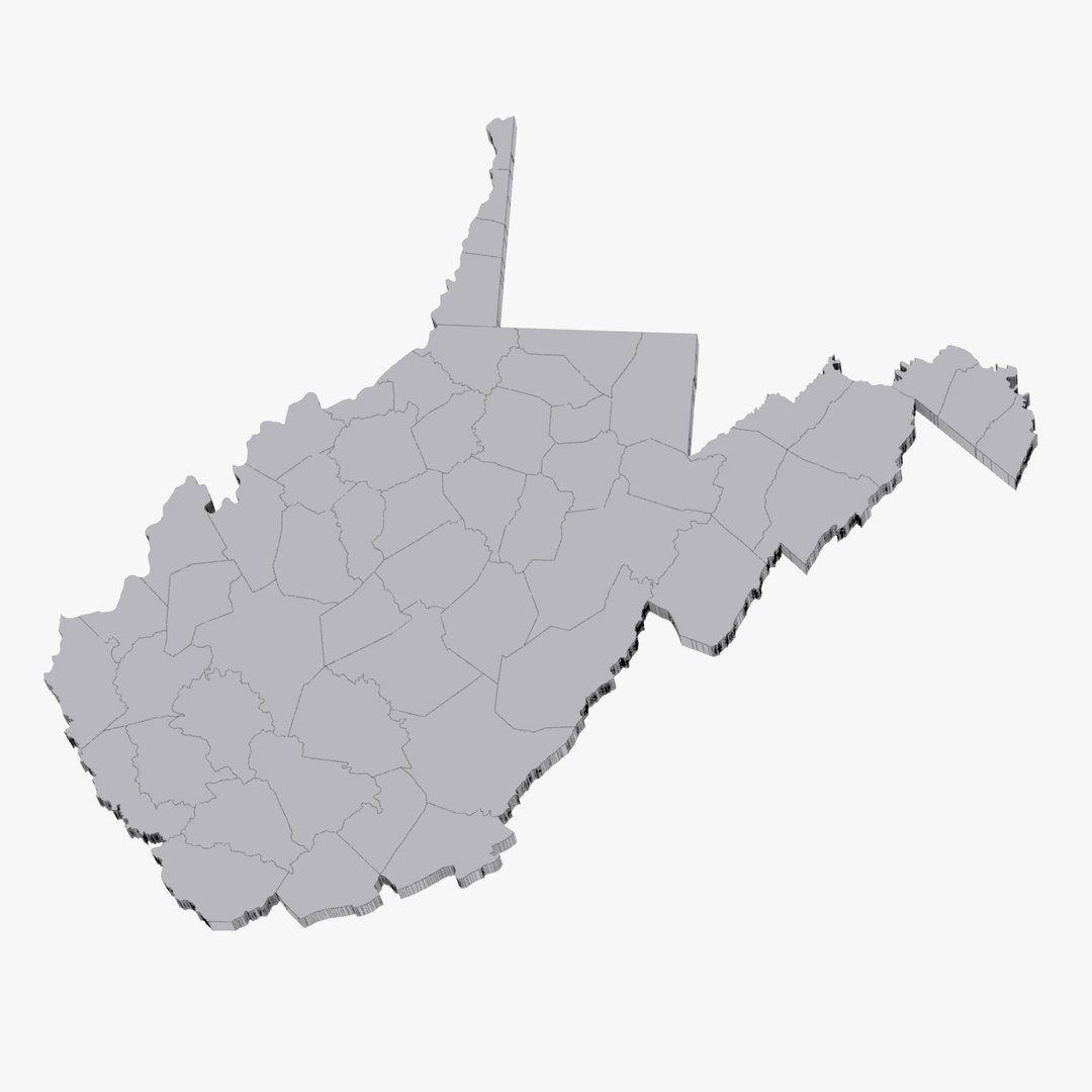 3ds Max Counties West Virginia