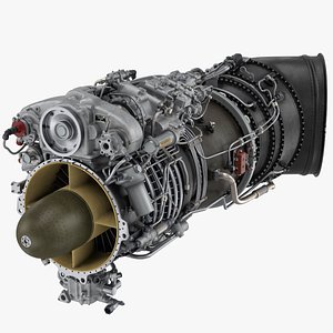 3D Klimov TV3-117 Turbo Engine model