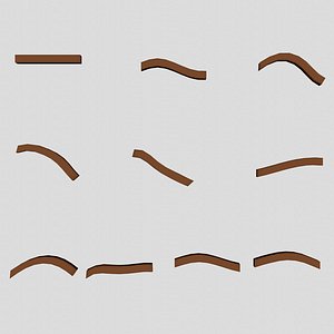 3D 10 eyebrows model