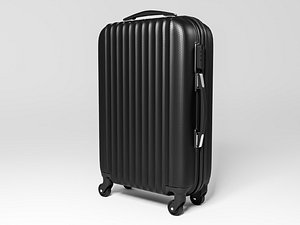 3D Rolling Travel Suitcase 001 3D model