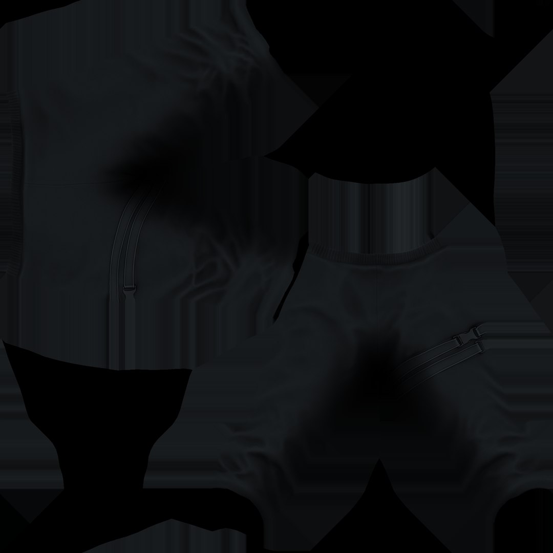 3D Male Black Tucked In Legs Cyberpunk Pants model - TurboSquid 2073333