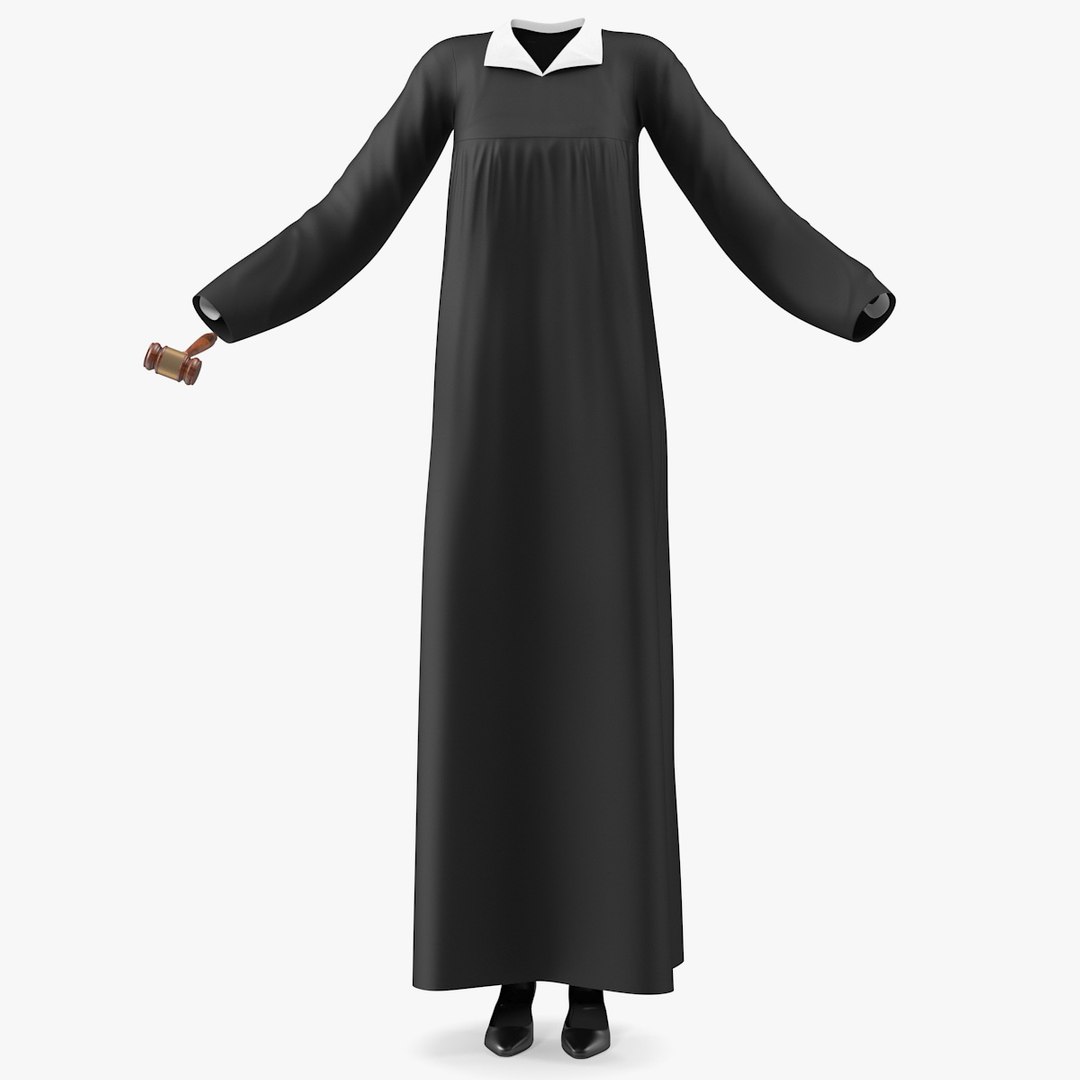 Judicial robe gavel 3D TurboSquid 1607800