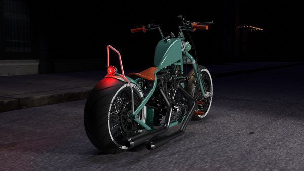 modelo 3d Chopper Harley Davidson personalizado - TurboSquid 2261723