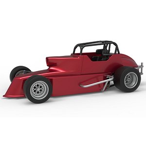 Pavement Silver Crown Car Version 2 Scale 1 to 25 3D model