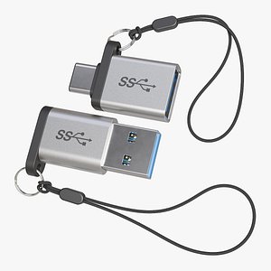 3D model USB Pendant Adapters