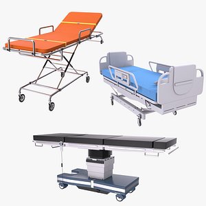 Hospital Beds Collection 3D