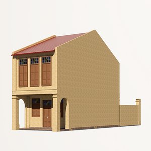 Malaysia shophouse 1910 3D model