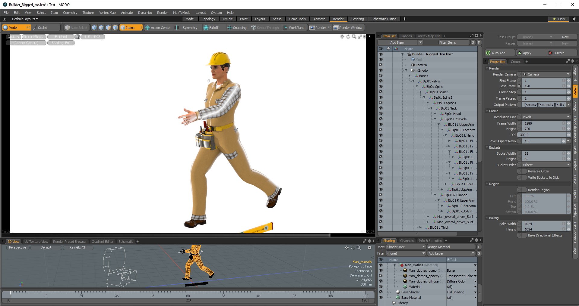 Builder Rigged Male Modo 3D Model - TurboSquid 1580104