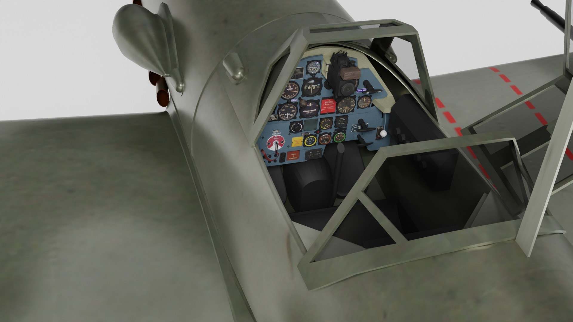 3ds Max Me-109 G6 Messerschmitt Bf 109