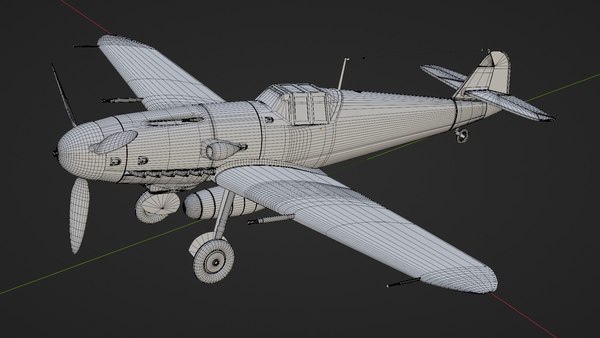 3ds max me-109 g6 messerschmitt bf 109