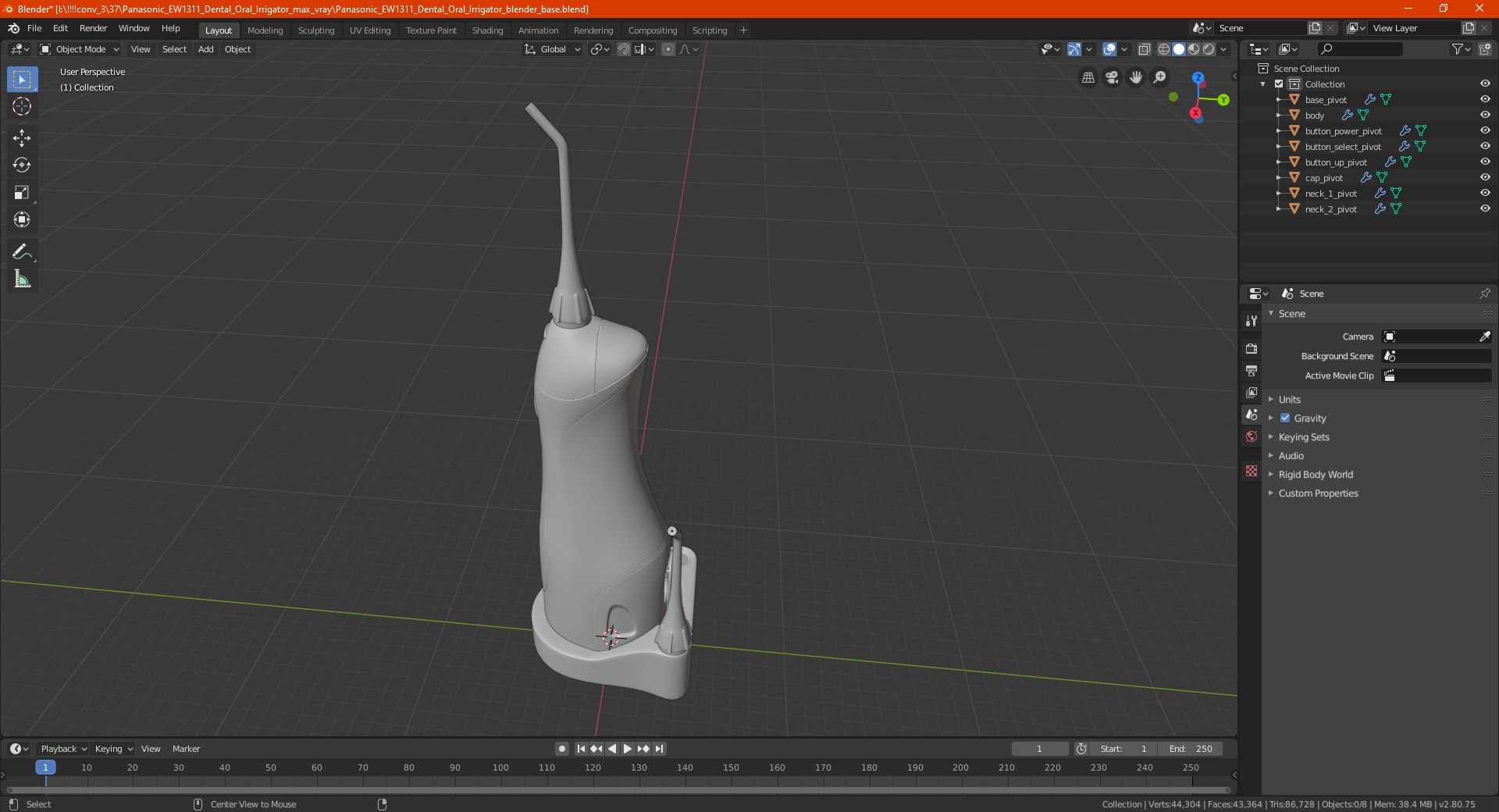 Panasonic EW1311 Dental Oral Irrigator 3D model https://p.turbosquid.com/ts-thumb/5b/h0FiPx/57/panasonicew1311dentaloralirrigatormb3dmodel018/jpg/1622020774/1920x1080/fit_q87/584d2ac77d1d2af03339371693f7839fbbe4abc8/panasonicew1311dentaloralirrigatormb3dmodel018.jpg