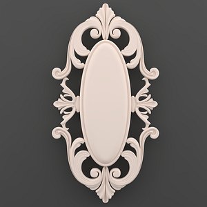 3d model ornament decor wall