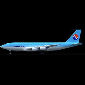 b 707 3d model