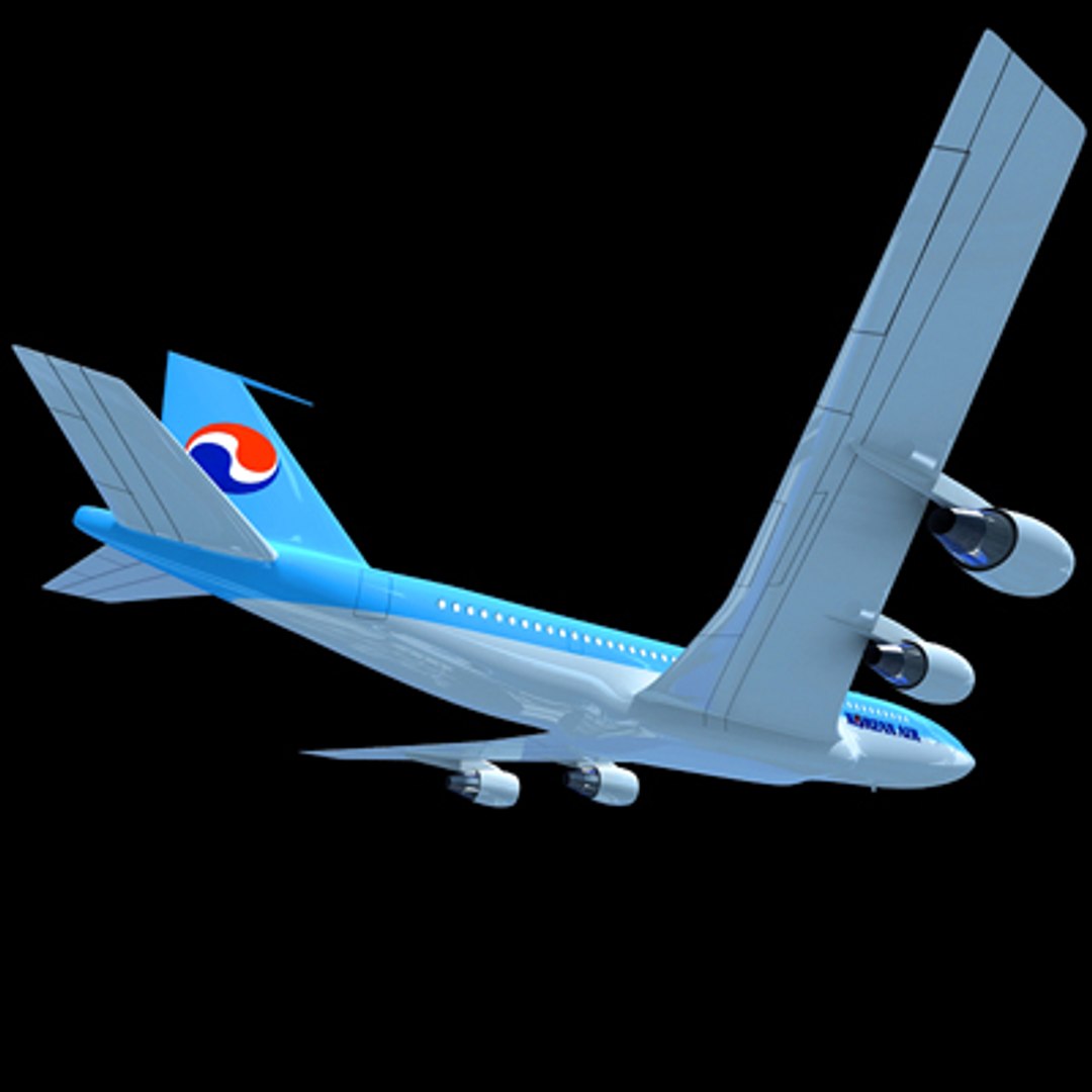 b 707 3d model