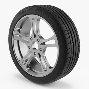 3D model Lightweight Aluminum Wheel Rim Polished