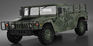 3D Humvee Military M998 1991 model