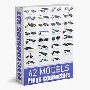 connectors electronics 3D model